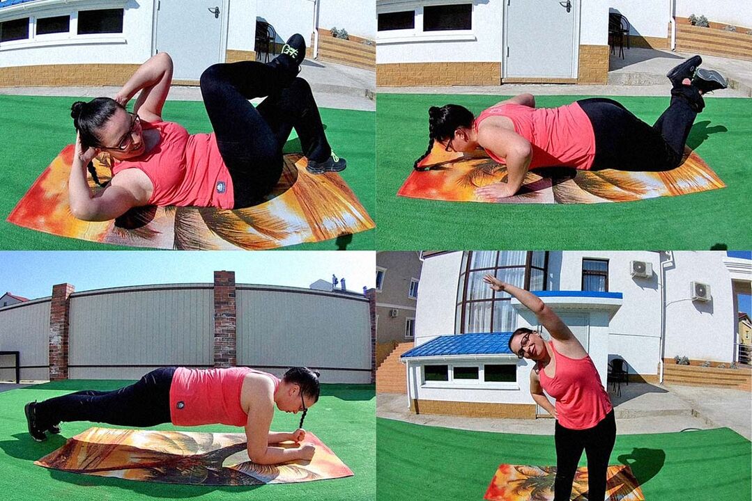 exerciții abdominale